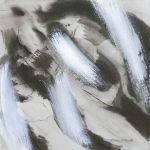 huile et encre 2016 60/60 cm