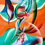 Rhapsodie orange & turquoise