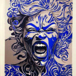 SIRENES HURLANTES porcelaine 1 par Pat Fimo