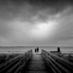 frere-soeur-maman-pont-noir-blanc par Julien LAURENT - Embruns Photographiques