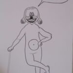 feutre sur papier par Valérie Gras ou le Dragon qui rit