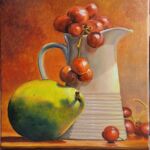 Poire et raisins