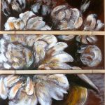 tryptique de pivoines