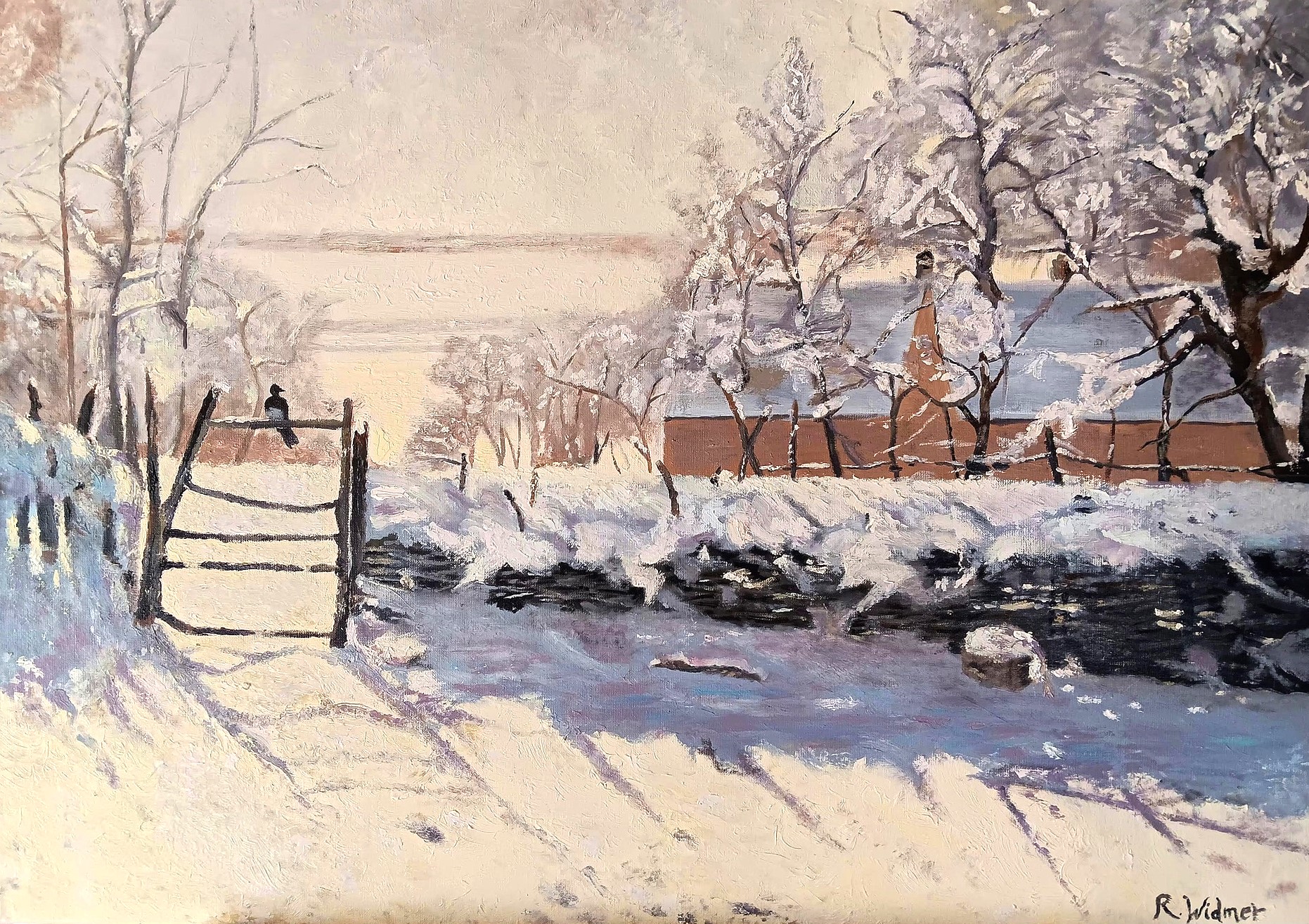huile-sur-toile-la-pie