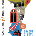 Affiche du Festival Voix et Route Romane 2022