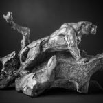 Lioness on the lookout , Lionne à l\'affût 