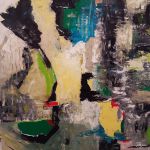 un jour 90x90 huile sur toile