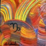 \"CAPRICORNE\" peinture acrylique par Chantal CAVENEL