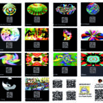 Visuels et QR codes de clips en \"Musical Moving Paintings\" de Chantal Cavenel par Chantal CAVENEL