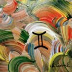 \"GEMEAUX\" peinture acrylique par Chantal CAVENEL