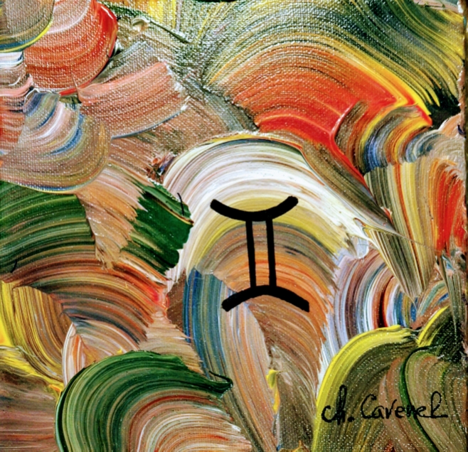gemeaux-peinture-acrylique