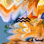 \"VERSEAU\" peinture acrylique par Chantal CAVENEL
