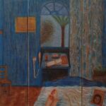 La chambre bleue à Gharb Assouan par YAMINA HAOUACHI-ABDEL BADIE
