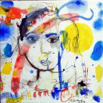 Rêve au cercle jaune par Chantal Dufour