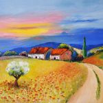 champ de coquelicots en provence