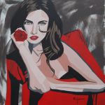 Olivia en rouge