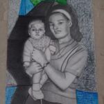 Madame Virginie avec son enfant à Paris