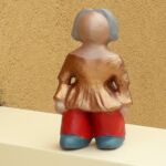 Sculpture Argile vernie