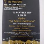 Affiche d\'un opéra interprété par l\'artiste