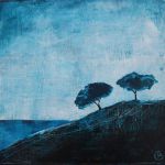 petit PAYSAGE bleu II HERVY Anne