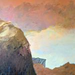 Le soleil lustrait la roche blessée