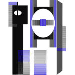 Abstraction Bleu&Noir 2026 par Hernando HERRERA