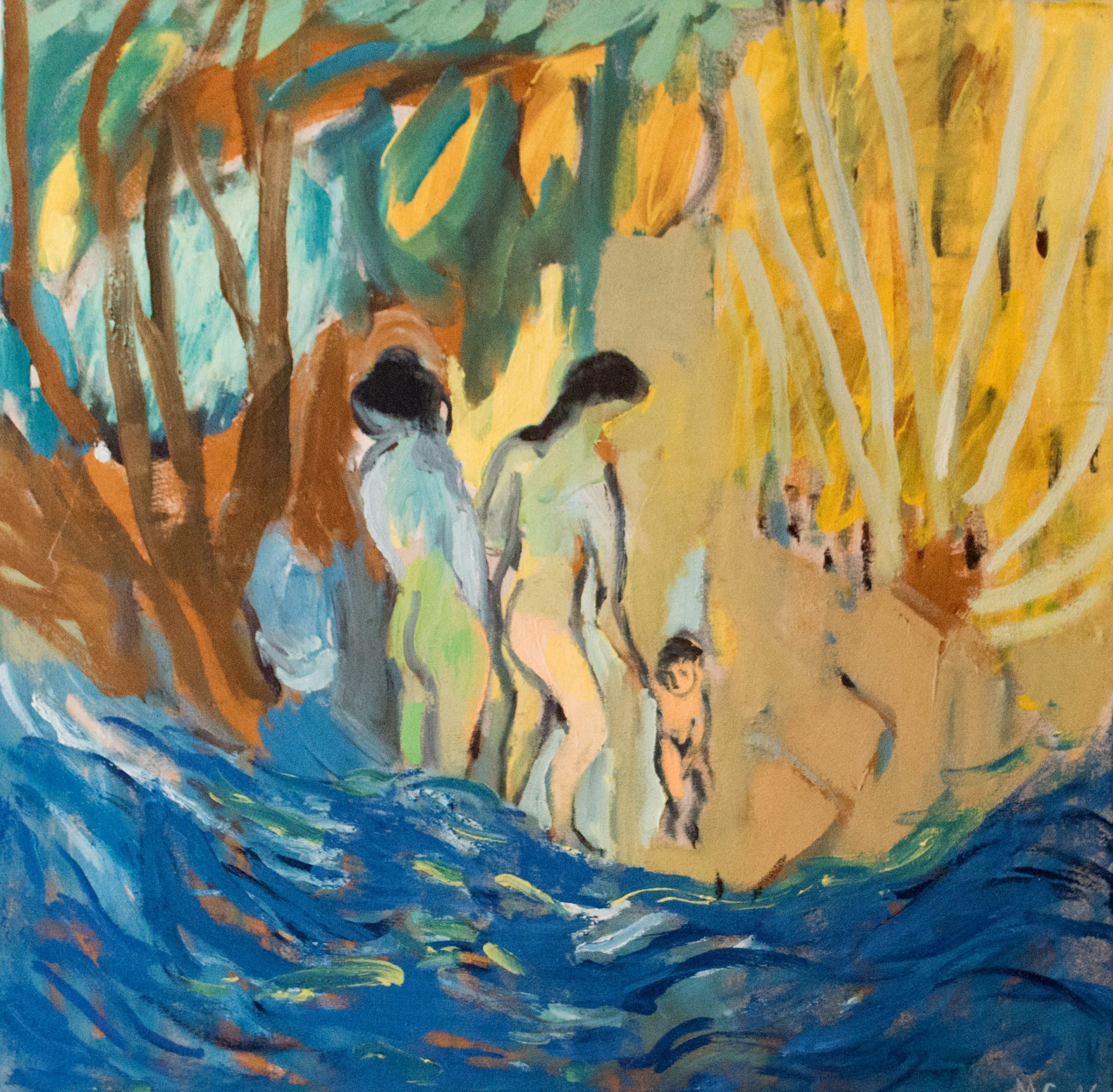 01_deux_baigneuses_avec_enfant-80x80cm_2016_tempera
