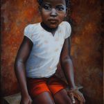 Fille assise, Burkina Faso par Sylvie Roussel Méric
