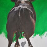 Toro noir et vert par Sylvie Roussel Méric