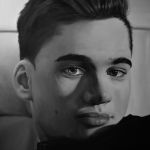 ARTHUR huile sur toile 89X130cm 12-2015 par Laurent ANGELI