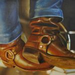 FRY RICOS huile sur toile par Laurent ANGELI