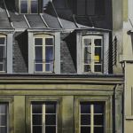 TOIT RUE MONTORGUEIL huile sur toile 89x131 cm par Laurent ANGELI