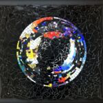 UNIVERS BULLE (2023) Mosaïque (60 x55 cm) Aurélie MARTIGNAC par Aurélie MARTIGNAC  ÔmosaïcDesign