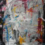 Aux Horizons des Orages - pâte à structure graphite, acrylique et crayons gras sur toile - 90x60 cm - 1200€ (2)