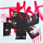 Sans titre, monotype - craie grasse et spray sur toile - 50x50 cm - 390€ - 2015 (4)