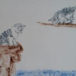 deux chats guettant les poissons