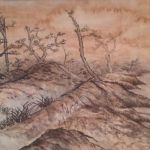 paysage-désert-papier-encre