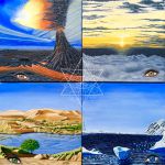 4 ELEMENTS de Sandra Valente artiste peintre