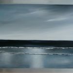 évasion sur alu 40x50cm -mai 2015 par Julie Douillet