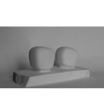 8 - Vis à vis, 2013, marbre statuaire de Carrare, 45x21 cm h 18 cm