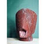 9 - La Voix, 2005, marbre Rosso Laguna, h 30 cm