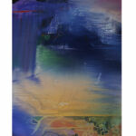 2024 7 L'étoile furtive de la pluie s'annonce huile 195 x 97 cm par THOMANN JACQUES