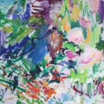 Jardin  sauvage n° 2, 2015, huile sur toile, 60x60