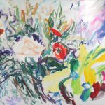 Fleurs printanières n°4, 2017 Huile sur toile, 70x90