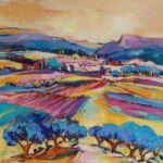 La campagne autour de mon atelier, Drome Provençale