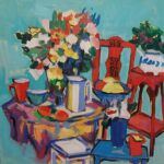 La chaise rouge de l\'atelier par Nacinovic Nadine