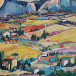 Paysage autour de Dieufleit dans la drome Provençale par Nacinovic Nadine