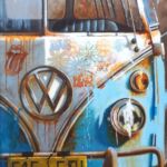 Combi VW Seventies par SYLVIE JULKOWSKI-EGARD