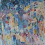 Christine ange Lefevre, Etoilée X, Acrylique sur toile, 93 x 103, 2017