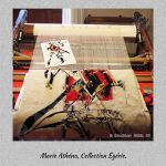 Œuvre en cours de tissage par Marie ATHÉNA